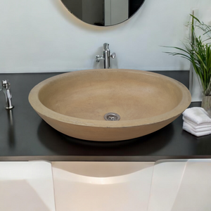 Angels Rock Pool Sandstone Bespoke Bathroom Sink 545x400x165mm Seedleme