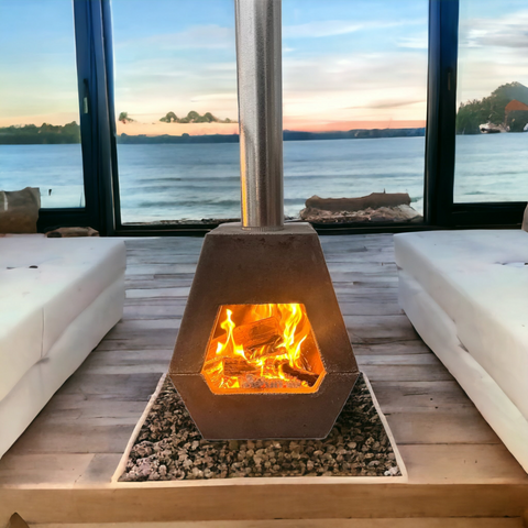 Concrete fireplace indoor/outdoor 60 x 55 x 30cm