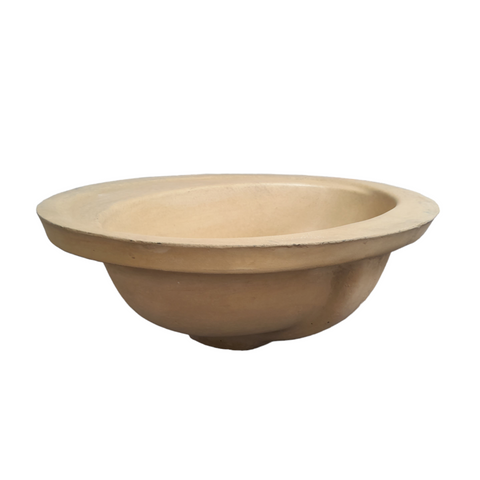 Image of Sandstone Oval Bespoke Drop In Bathroom Sink 61 x 47 x 18cm