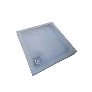 Solid Square Concrete Shower Pan 90 x 90 x 13,5