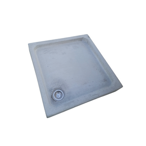 Solid Square Concrete Shower Pan 90 x 90 x 13,5