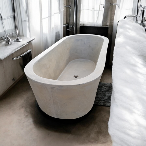 Image of Silverland Sandstone Concrete Bath 175 x 80 x 50cm