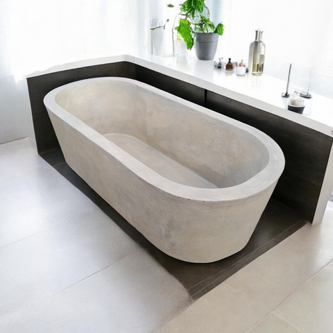 Image of Silverland Sandstone Concrete Bath 175 x 80 x 50cm