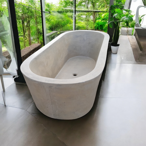 Image of Silverland Sandstone Concrete Bath 175 x 80 x 50cm