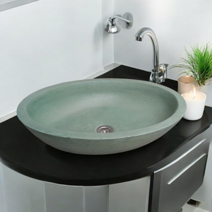 Angels Rock Pool Green Bespoke Bathroom Sink 545x400x165mm