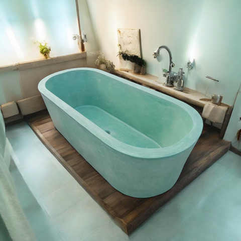 Image of Amazon Green Bespoke Bath 175 x 80 x 50cm