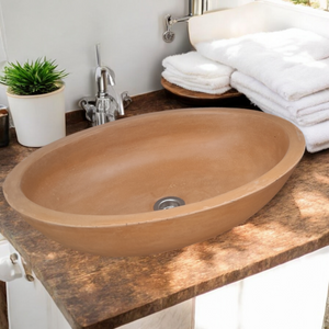 Angels Rock Pool Burnt Orange Bespoke Bathroom Sink 545x400x165mm