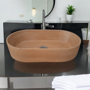 Burnt Orange Bespoke Gaia's Ark Sink 53 x 30 x 11.5cm