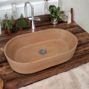 Burnt Orange Bespoke Gaia's Ark Sink 53 x 30 x 11.5cm