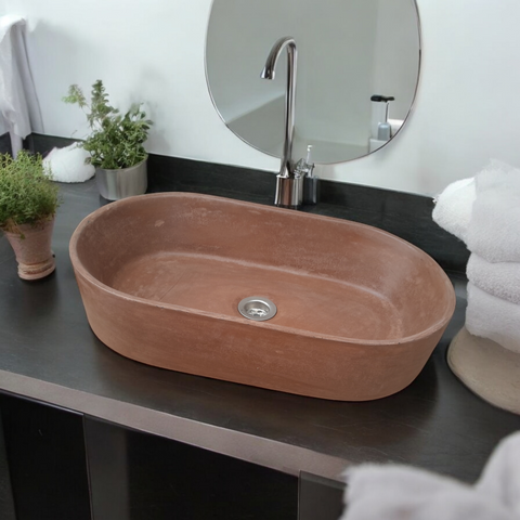 Image of Gaia's Ark Choc Plum Bespoke Sink 53 x 30 x 11.5cm