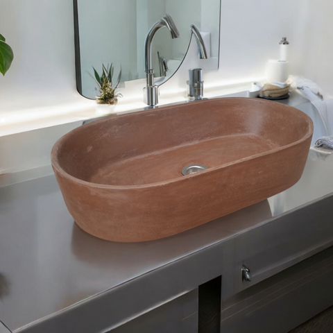 Image of Gaia's Ark Choc Plum Bespoke Sink 53 x 30 x 11.5cm