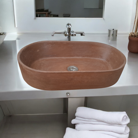 Image of Gaia's Ark Choc Plum Bespoke Sink 53 x 30 x 11.5cm