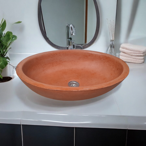 Angels Rock Pool Terracota Bespoke Bathroom Sink 545 x 400 x 165mm