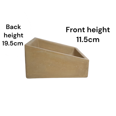 Image of Bespoke Sandstone Concrete Slanting Pyramid 360 x 365mm