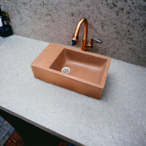 Choc Plum Bespoke Rectangle Basin  420 x 240 x 115mm(Made to Order)