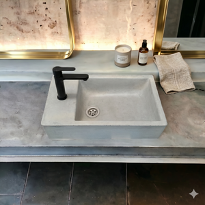 Grey Concrete Basin/Sink 42 x 24 x 11.5cm High Quality Concrete