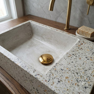 Ivory Indoor & Outdoor Small rectangle Sink Namibian Dream 42 x 24 x 11.5cm