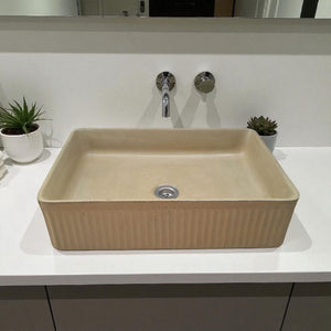 The Abalone Sandstone Bespoke Concrete Sink 50 x 34 x 13cm