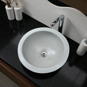 Grey Bespoke Round Drop-In Basin 43 x 43 x15 cm