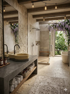 The Good Lukkah Bespoke Sandstone Concrete Sink 56 x 42.5 x 12cm