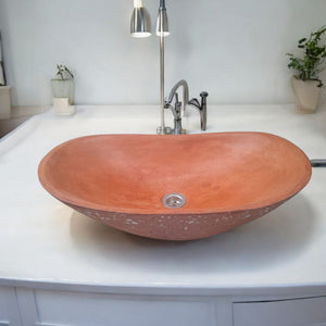 Terracotta 59 x 39 x 12cm Namibian Dream Bespoke Sink Seedleme