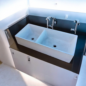 Ivory Double Farm style butler Sink 101 x 44.5 x 20.5cm(Made to Order)