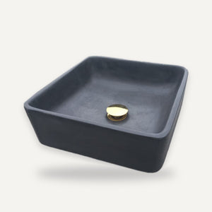 Countertop Butler Concrete Basin – Black – 31 x 31 x 12cm