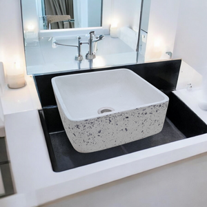 Ivory Exposed Aggregate Countertop Butler Basin 31x31x12cm(Made to Order)