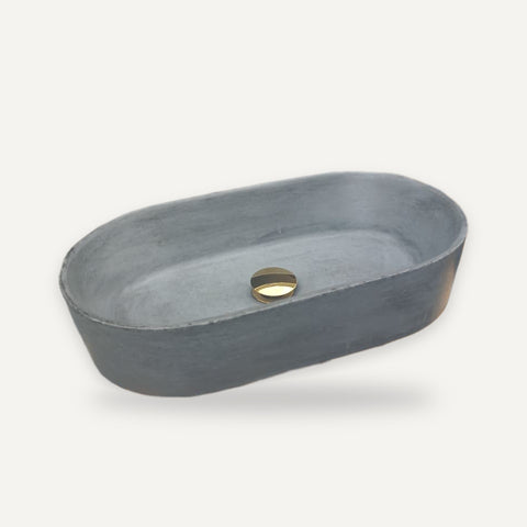 Image of Gaia's Ark Charcoal 53 x 30 x 11.5cm – handmade concrete basin by Seedleme, Cape Town – view 5