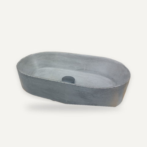 Image of Gaia's Ark Charcoal 53 x 30 x 11.5cm – handmade concrete basin by Seedleme, Cape Town – view 7