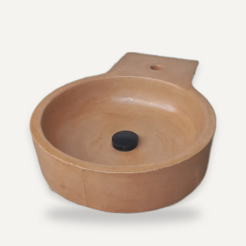 Image of The Good Lukkah Bespoke Sandstone Concrete Sink 56 x 42.5 x 12cm – handmade concrete basin by Seedleme, Cape Town – view 2