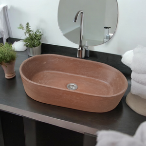 Gaia's Ark Choc Plum Bespoke Sink 53 x 30 x 11.5cm Seedleme