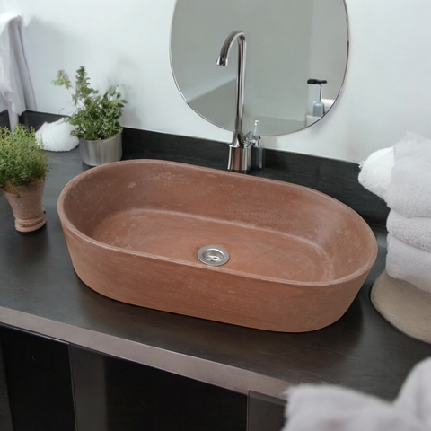 Image of Gaia's Ark Choc Plum Bespoke Sink 53 x 30 x 11.5cm Seedleme