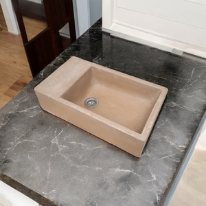 Burnt Orange Indoor & Outdoor Basin 42 x 24 x 11.5cm - Concrete Sink