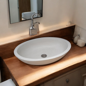 Angels Rock Pool Ivory Bespoke Bathroom Sink 545x400x165mm