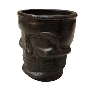 Seedleme Skull Black Cement 30ml Shot Glass - Hand made in Cape Town