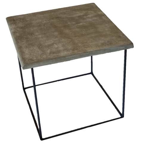 Image of Concrete top steel base Side Table